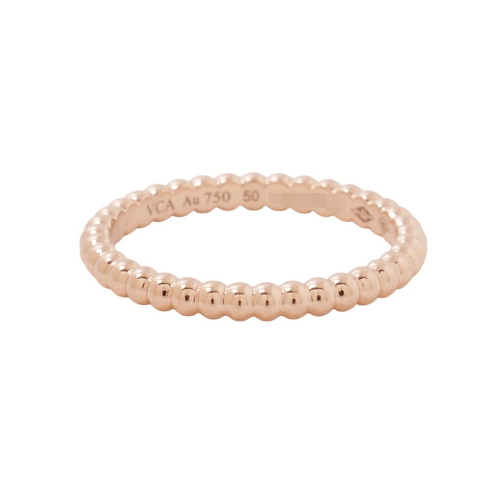 Van Cleef & Arpels Perlee Gold Pearl Small Ring, 18K Pink Gold, Size 50 (VCAR...